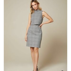 RW Glen plaid popover sheath dress size 6